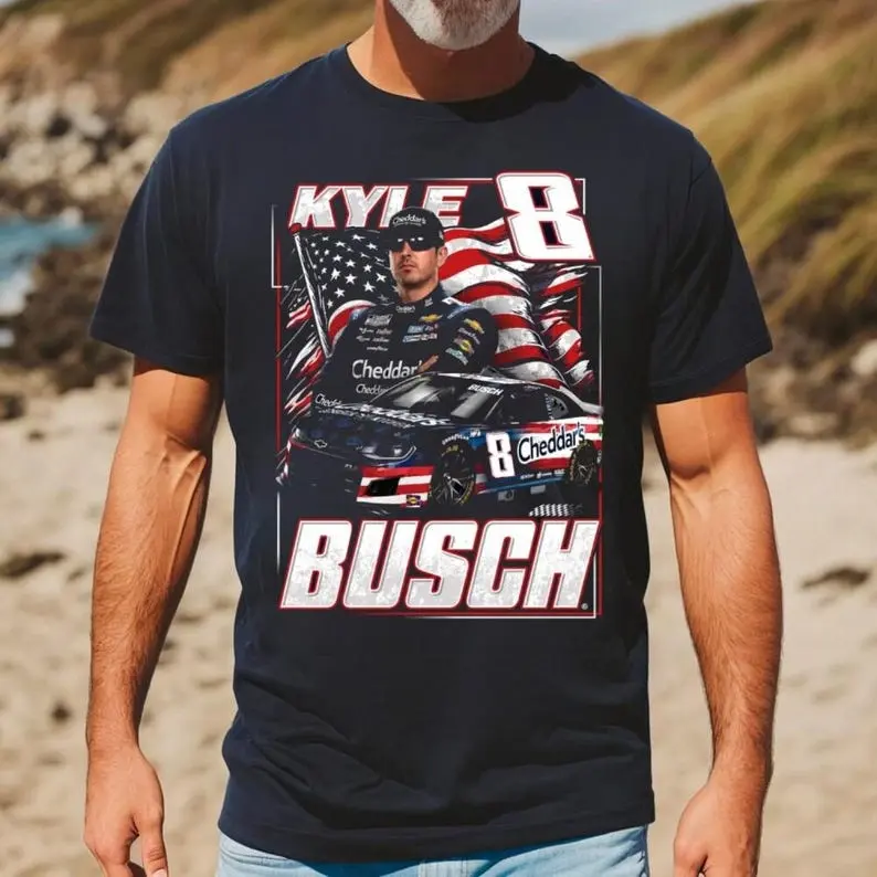 Kyle Busch Shirt, Rip Rowdy Tshirt, Tribute Kyle Racing Fan Tee, Memorial Motorsport Graphic T-Shirt