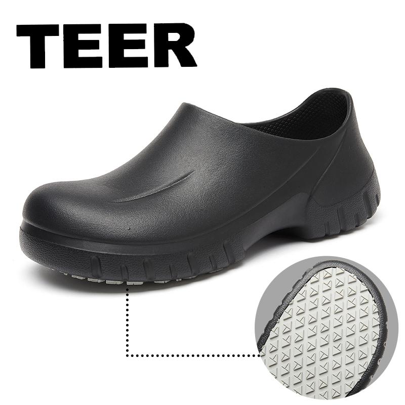 TEER Non-Slip Work Clogs - Stay Safe & Comfortable During Holiday Cooking Marathons. Thanksgiving Kitchen Savior! Oil & Waterproof TEER Non-Slip Work Clogs - Stay Safe & Comfortable During Holiday Cooking Marathons. Thanksgiving Kitchen Savior! Oil & Waterproof