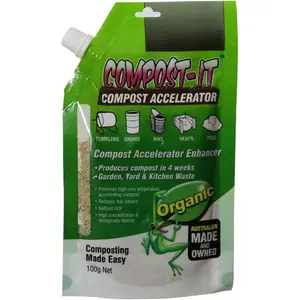 Compost-It Compost Accelerator/Starter 100g Spout Pack for  Composting Systems, (  Concentrate)