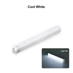 Wireless USB Type C Rechargeable Motion Sensor LED Bar Light Induction Night Light Portable Cordless Magnetic Cabinet Lamp for K