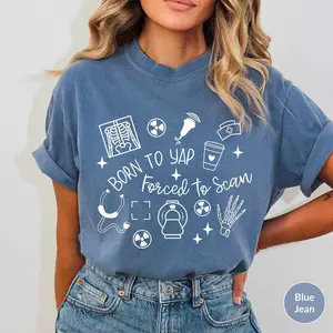 Comfort Colors RAD Tech Shirt, Comfort Colors Radiology T Shirt, RAD Tech Gift, Radiology, Radiologic Technologist Shirts, MRI Tech Shirt, X-ray Tech Gifts Cotton Fabric Tee Top
