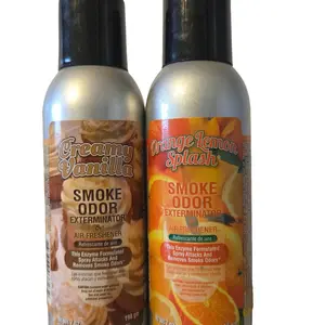 Smoke Odor Exterminator Orange Lemon Splash & Creamy Vanilla Air Freshener Set for Odor Elimination Fragrance Scent