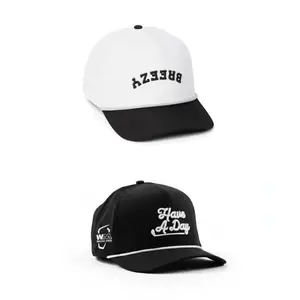 Super Deal 2-in-1 – Breezy Golf Rope Hat Combo  “Have A Day” x “Flipped Breezy” Black Edition – Waste Management Phoenix Open