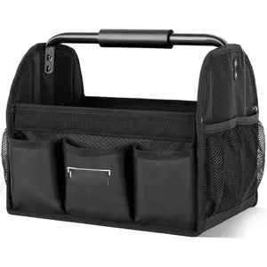 Detailing  Organizer with Handle - , , & Cleaning  for Supplies, Tools, &  Improvement - Heavy Duty  Detailing Supplies With Multi-Pockets & Collapsible Tote Design