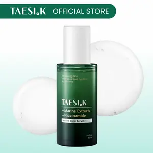 [TAESI.K Official] Marine Glow Serum, Deep Hydration Glass Skin Serum with Marine Complex & Niacinamide, Cooling Soothing Inner Glow for Dull & Dehydrated Skin, Korean Skin Care (1.69 Fl Oz / 50ml)