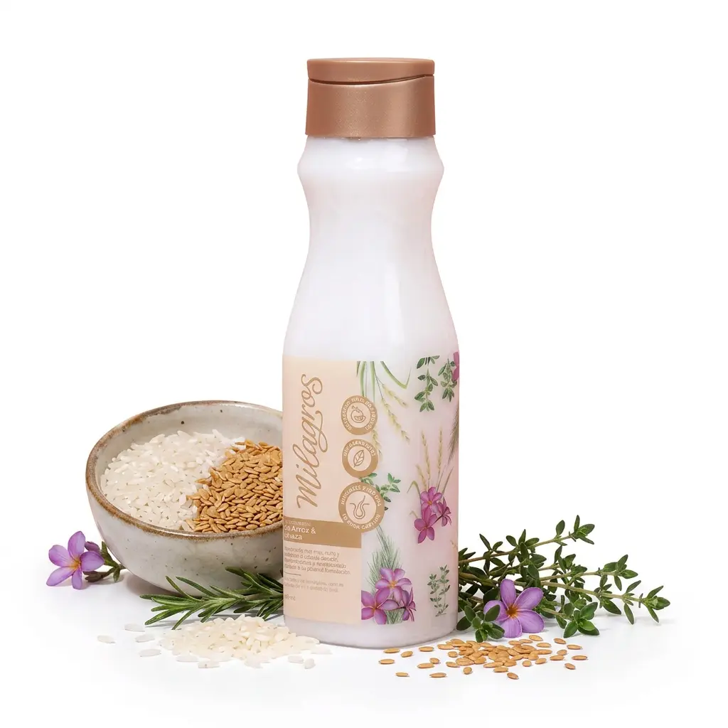 Milagros Rice & Flaxseed Conditioner – Nourishing & Detangling Care (450 ml)