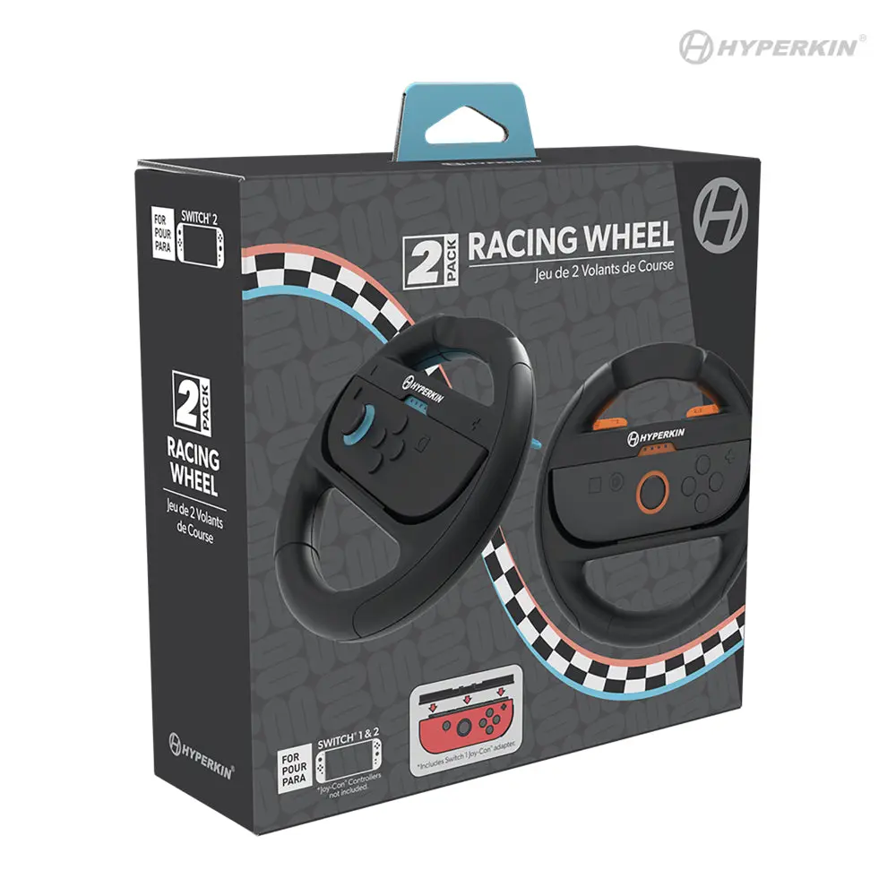 Hyperkin Joy-Ride Racing Wheel Set for Nintendo Switch Joy-Con (2-Pack)