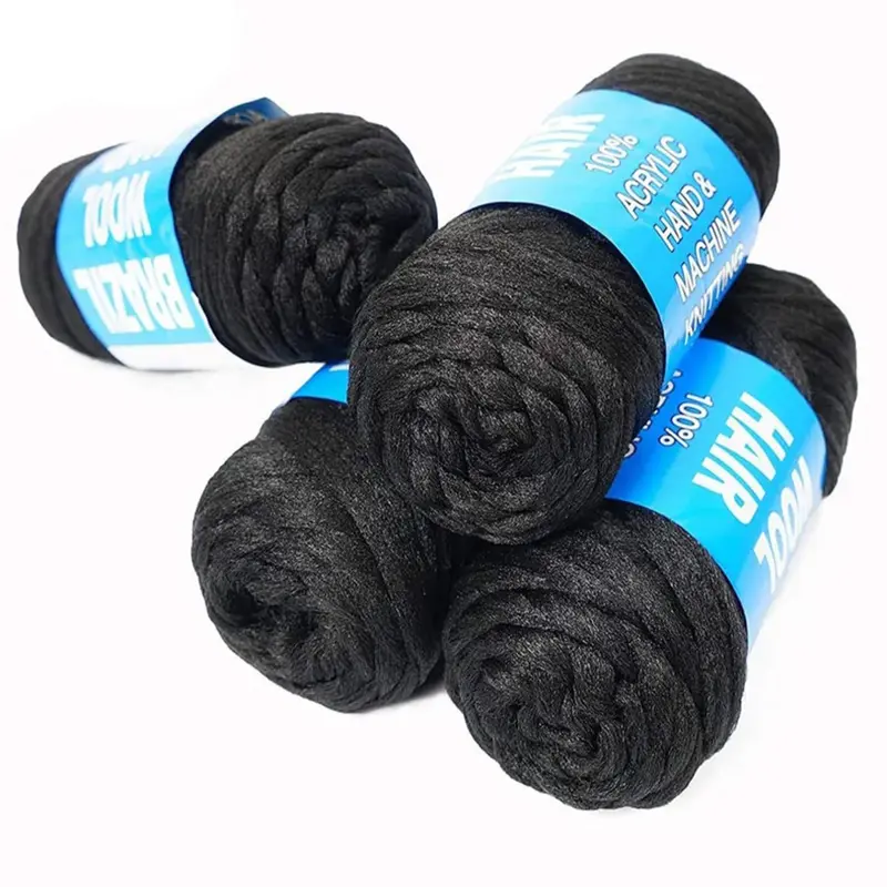 Long Straight Synthetic Hair Pieces, Synthetic Hair Hairpieces, 4 Rolls Synthetic Hair Extensions for Hair Braids & Dreadlock Hair Making, Hair Pieces for Daily & Costume Party Decor, Synthetic Braided Hair, Hair Weave Extensions