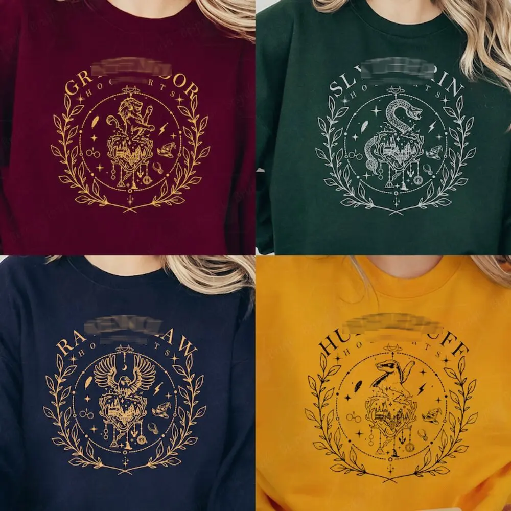 Wizard Hogwart House Sweatshirts, HPotter Sweatshirt, Harry Magic, Universal Studios Fan, Gifts For Family, Casual Outfits For Men Women, Fall & Winter Fashion