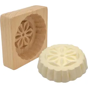 , Flower Butter Mold - Polish Decorative Flower Wooden Molds for Dairy Making Supplies, Homemade Butter Shaper and  Kitchen Accessory - Table Decorations at Occasions, Party, & Celebrations