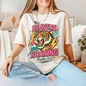 The Heavens Are Roaring T-Shirt, Retro Christian Graphic Tee