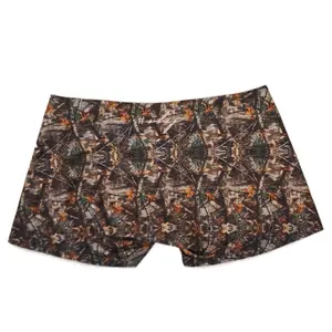 Low Rise Swim Wear Bottoms with Unique Camouflage Pattern