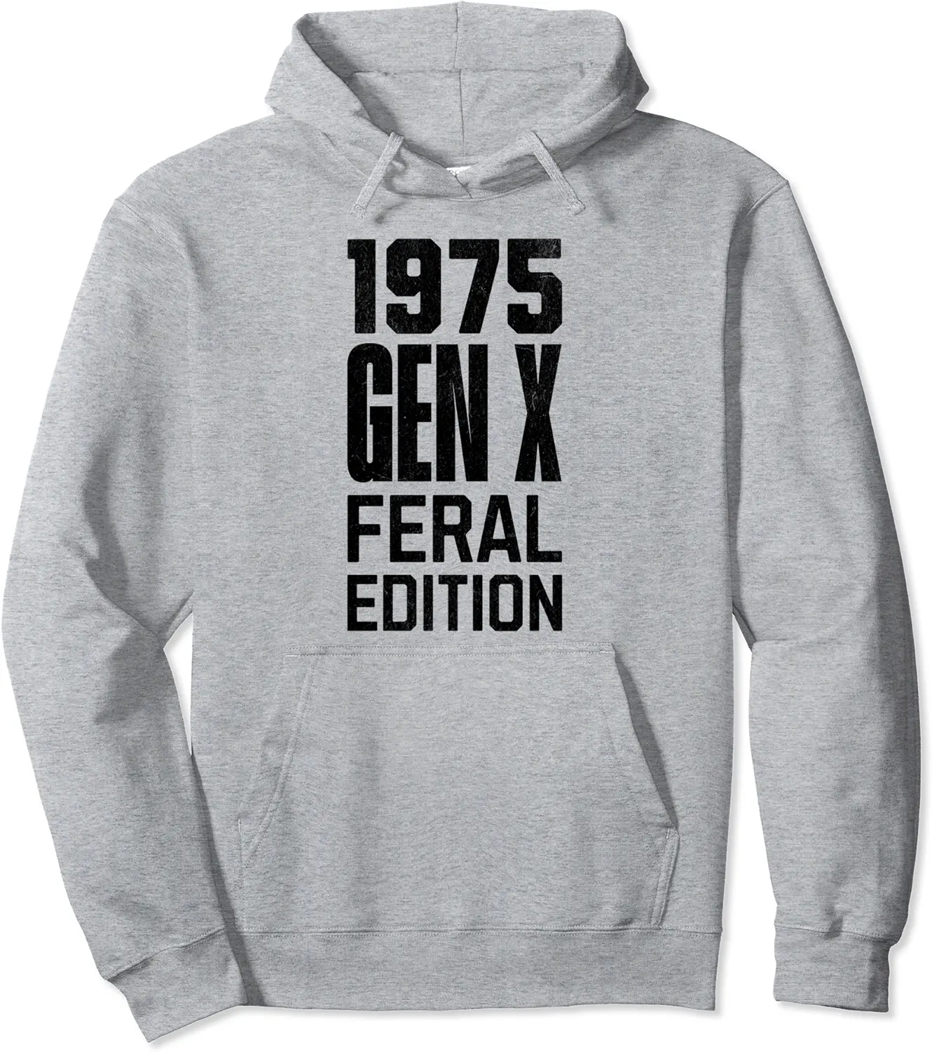 Gen X 1975 Feral Edition Gen Xer Born 1975 Retro Vintage Pullover Hoodie - Anarosavill Shop 25B0D4YSD2YD