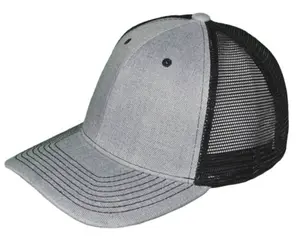 Custom Logo Leather Patch 6 Panel Trucker Hat