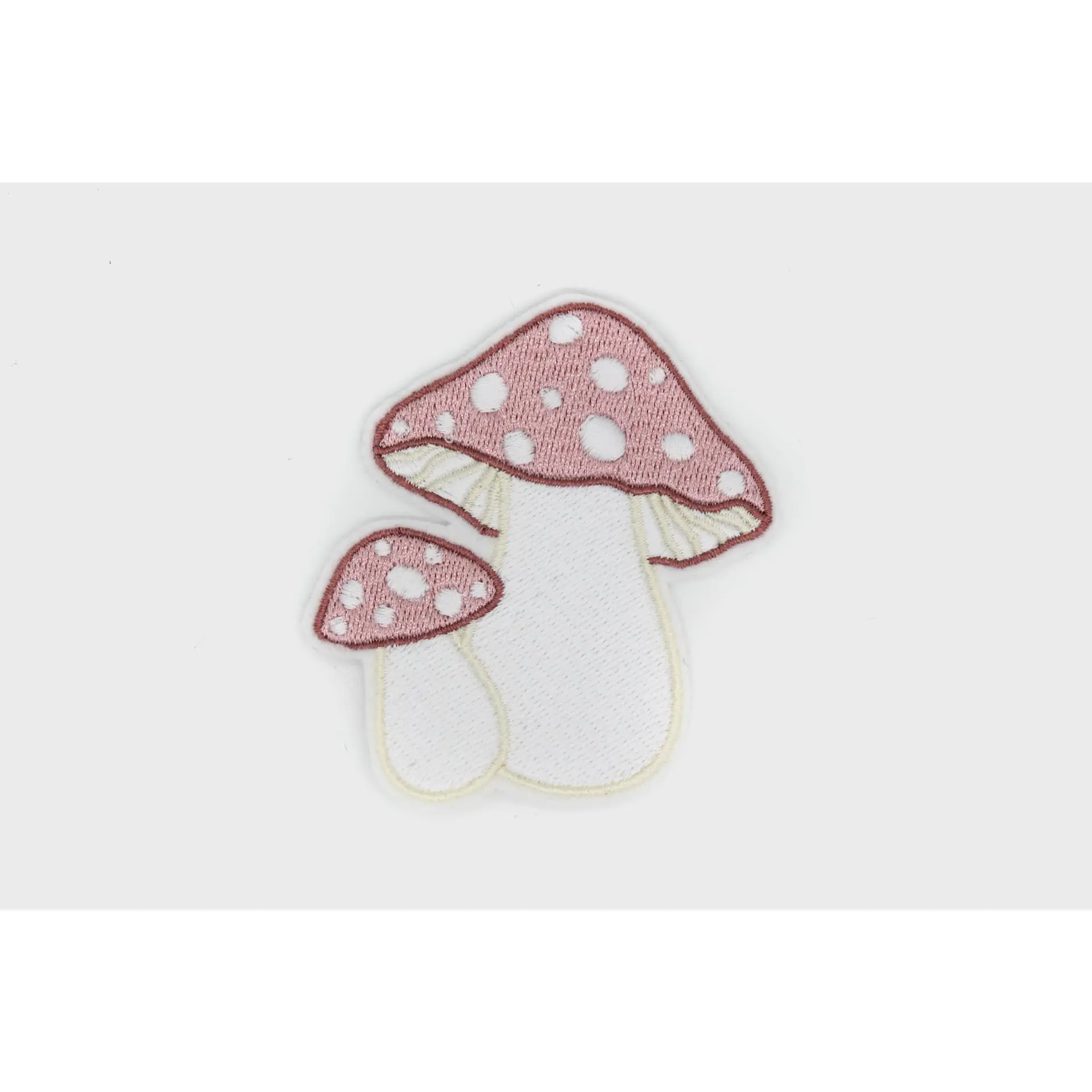 Mauve Mushroom Iron On Patch