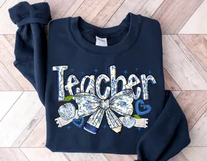 Teacher Chinoiserie Sweatshirts, French Toile Teacher Sweatshirts, Back to school, Teacher Sweatshirts, Teacher appreciation, Teacher Shirt, Teach Coquette Shirt Sweatshirts
