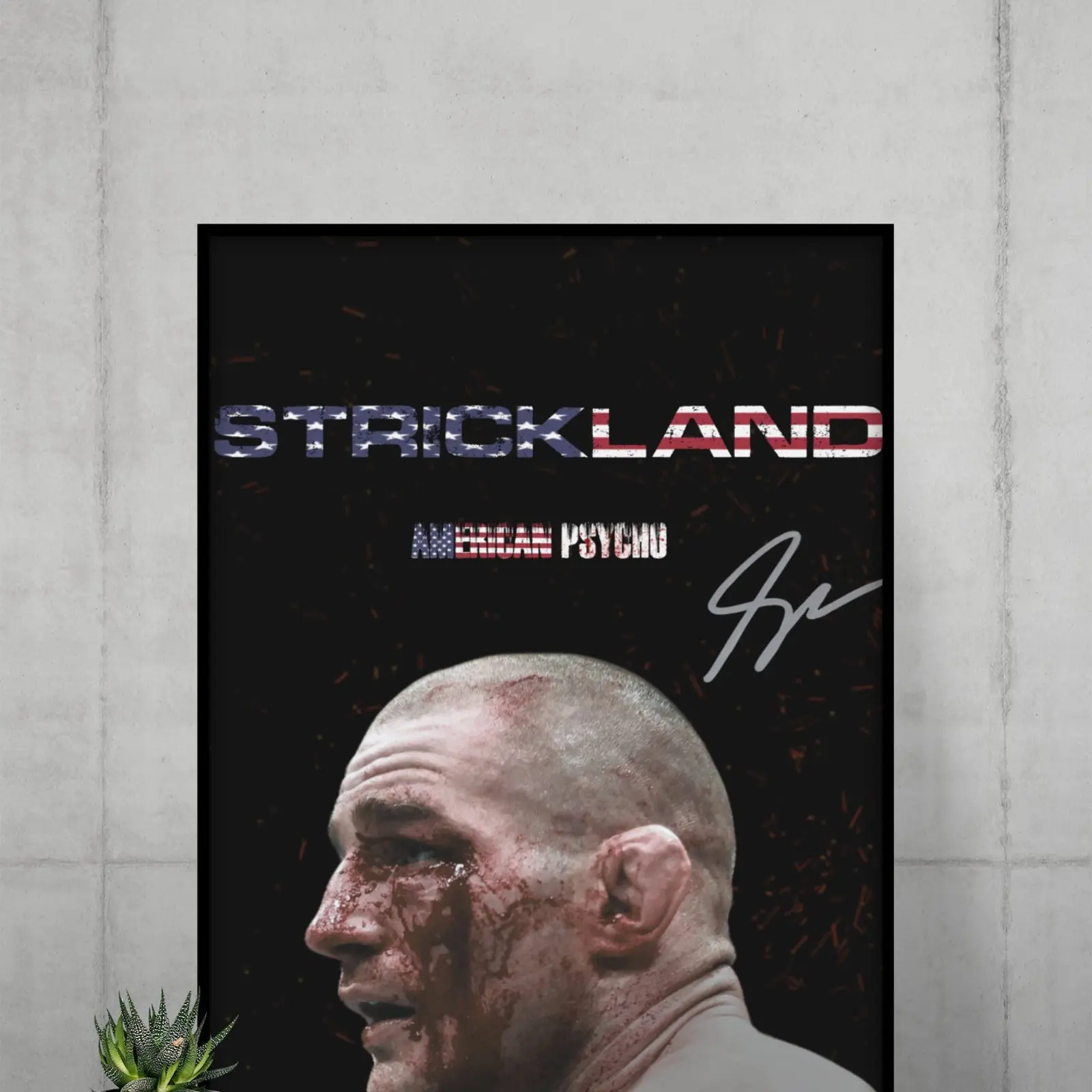 Sean Strickland Poster, UFC Poster, wall art Ideas, American Poster, Motivational Posters, UFC Fighter Posters, Wall Decor, MMA
