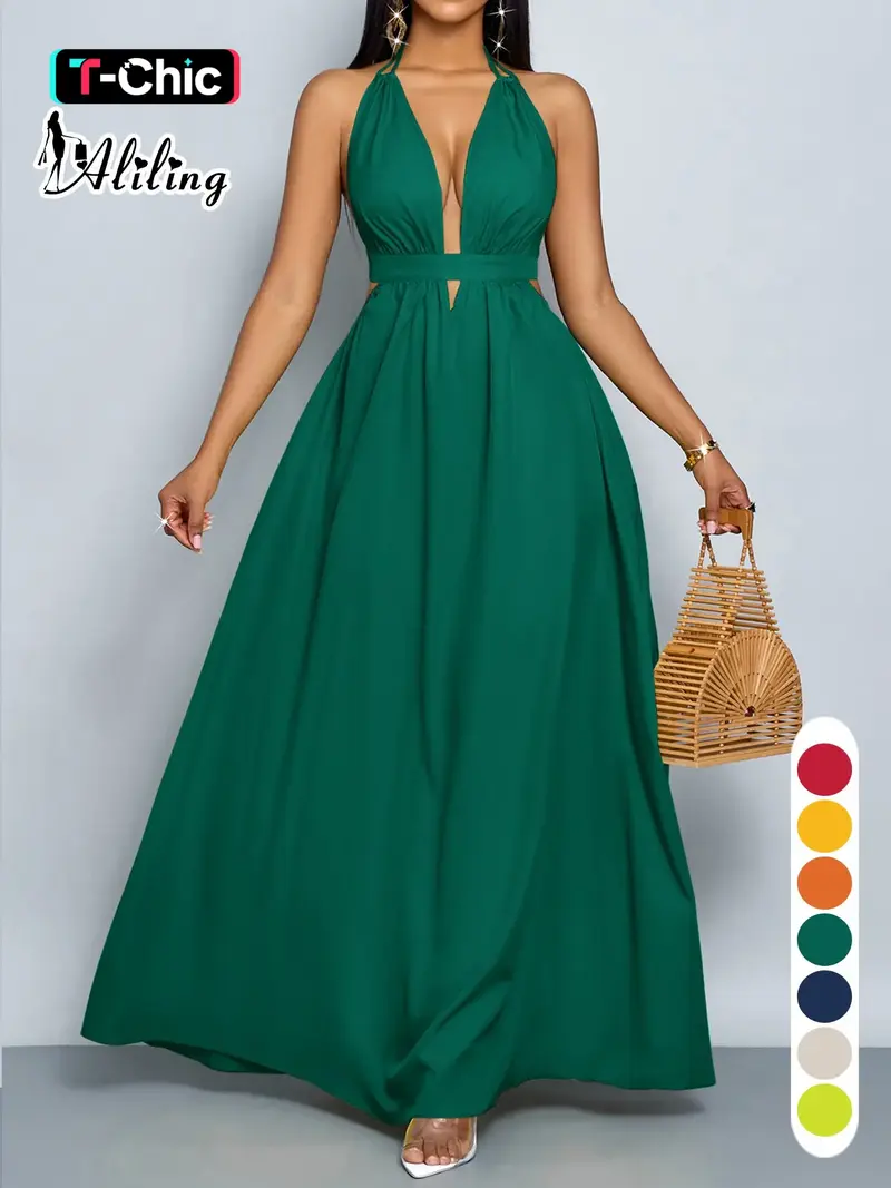 Palm green halter dress club london - TikTok Shop Palm green halter dress club london - TikTok Shop