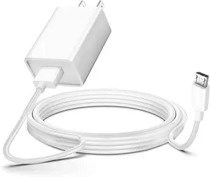 10ft Power Adapter Wall Charger for SimpliSafe Indoor Camera, Blink ,  Galaxy Tab A 8.0" 7.0" 9.7" 10.1",E,S,S2,3,4,Tab 3 4 Note 4 5 S7 Edge S6 S2 J7 J5  USB  Cord