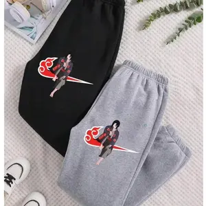 Naruto Batik Retro Anime Print Sweatpants, Anime New Style Sweatpants, Trendy Top Sweatpants, Unisex Cotton Graphic Casual Sweatpants, Gift For Fan, Men and Women, Best Gift SS, Unisex Cotton Graphic Casual Sweatpants