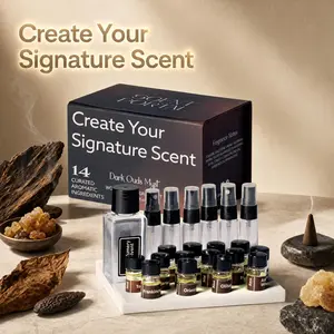 Aromaverse Dark Ouds Myst Perfume Making Kit for Women & Men, Make Your Own Signature Scent, A Sensory Niche Perfumery Atelier Experience, 14 Couture Ingredients, Relaxing Self Activity, Date Night, Artisan Luxury DIY Kit