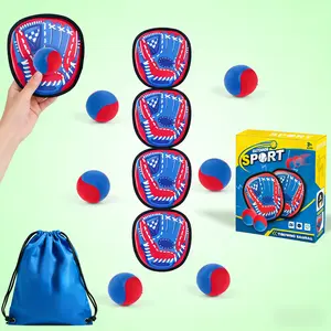 Beginner Toddler Baseball Training Glove Sticky Ball Catch Toys,Baseball Gift for Boys Girls Ages 3-12,Toss and Catch Ball Set Outdoor Games for Kids,, Beach Pool Yard Games Toys for Kids and Family