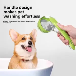 Pet Dog Bath Brush, Silicone Massage Tool for Cats and Dogs, Specialized Grooming Brush, Pet Care Essentials, Easy-To-Use Bath Aid, Grooming Supplies