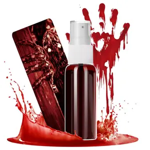 Halloween Fake Blood Makeup Kit, Realistic Washable Fake Blood Spray for Clothes Face Body Paint, Halloween Blood Splatter Effects for Zombie Vampire Monster Cosplay Party
