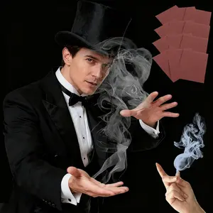 10pcs Finger Smoke Magic Trick christmas Party Props Cool Close-Up Hand Magic No Experience Required Safe Easy to Use for Mesmerizing Tricks and Unforgettable Moments「 If no smoke, contact support or check video guide」