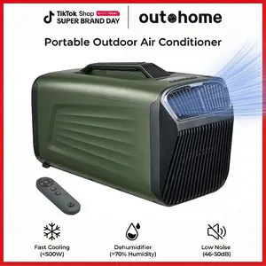 Portable Air Conditioner5200BTU For Tent Outdoor and Indoor Use,400W Low Power/DC for Outdoor Tent Camping, RVs or Home Use,(Dark Green)
