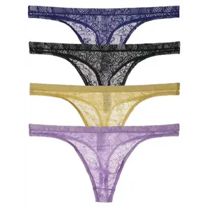 Men's Breathable Thong Underwear - 8pcs/4pcs, Sexy, Soft for Comfortable Wear Fabric Menswear Costumes Lace