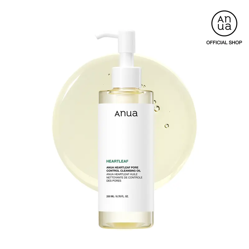 [Anua Official Shop] Heartleaf Pore Control Cleansing Oil 6.76 fl oz. (200ml) ｜Hypoallergenic Makeup Remover, Facial Oil Cleanser, Face wash, korean skincare, gentle