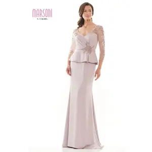 Marsoni by Colors -MV1037 Fit And Flare Dress Dress With Beaded Embellishment