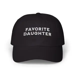 Funny Favorite Daughter Classic Dad Cap, Embroidered Baseball Hat, Best Dad Ever, Father's Day Gift, Adjustable Strap Cap, Family Humor