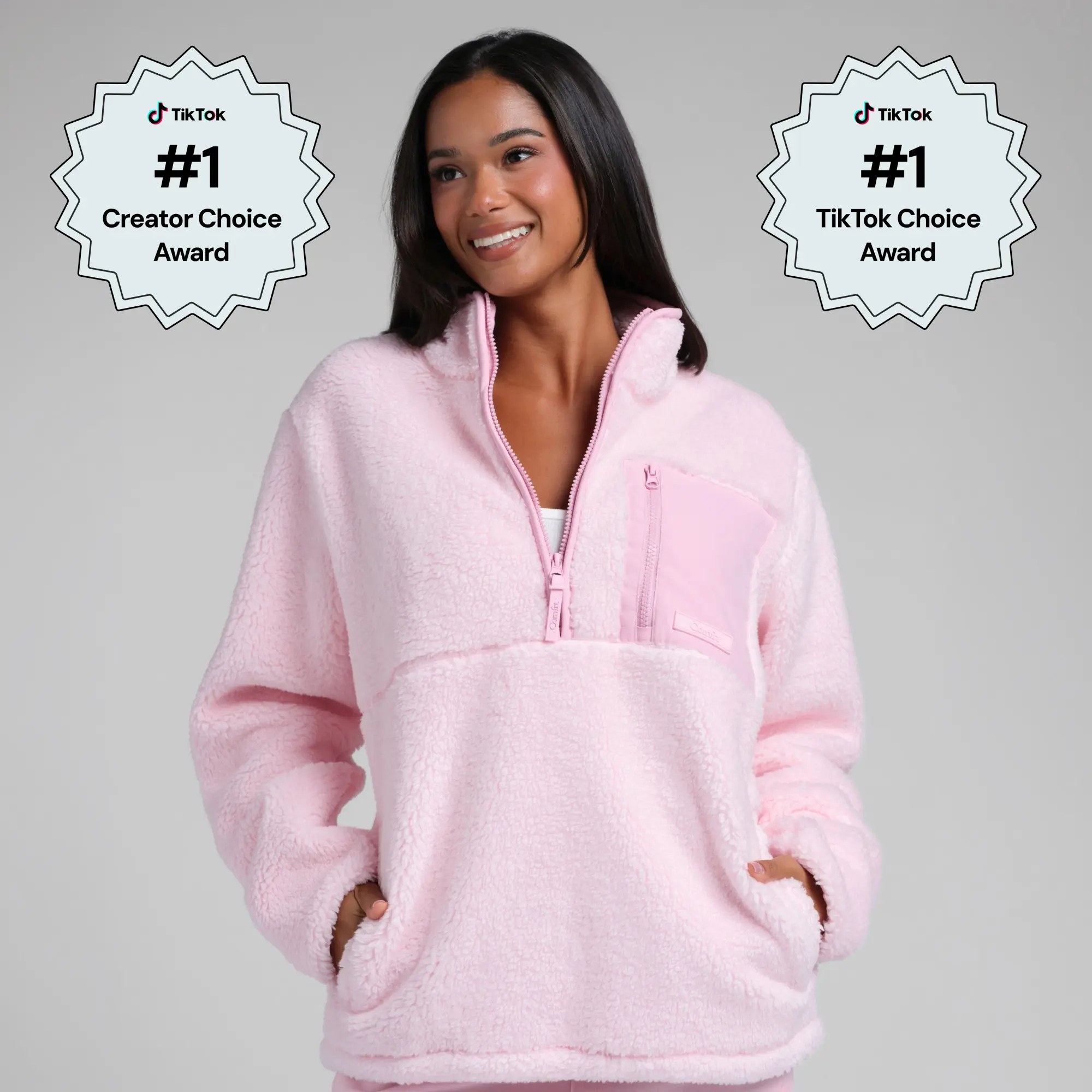 Comfrt | Teddy Half Zip | Plush High-Pile Pullover With Mock Neck & Half Zip Comfrt | Teddy Half Zip | Plush High-Pile Pullover With Mock Neck & Half Zip