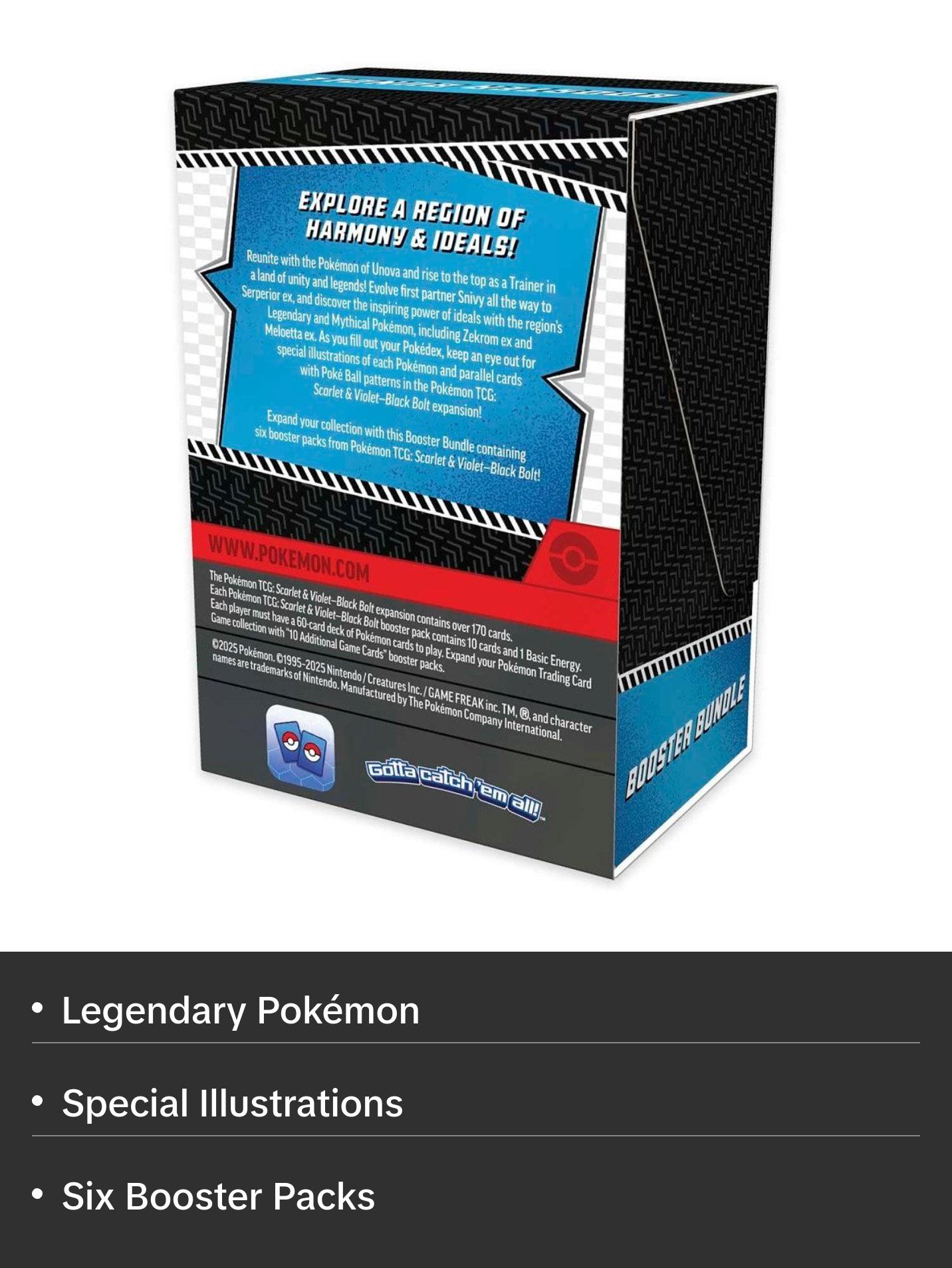 Pokémon TCG: Black Bolt Booster Bundle