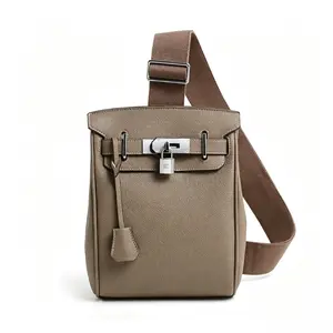 Luxury Minimalist Crossbody Bag Fashion Lock Design Sling Bag Casual Daily Shoulder Bag