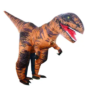 T-Rex Dinosaur Inflatable Costume Super Dinosaur Blow up Fancy Dress Cosplay Halloween Christmas Party for Adult