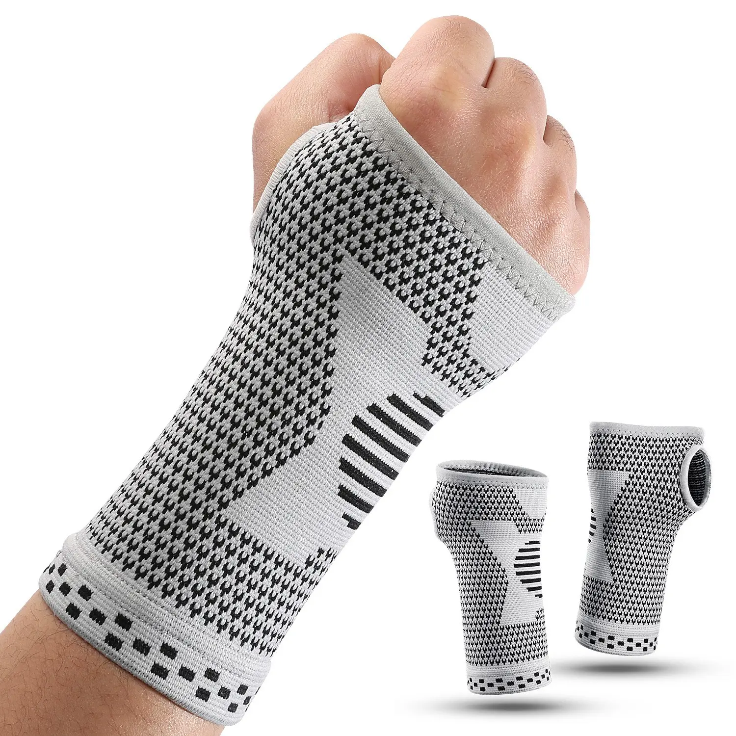 2pcs Sports Wrist Support Bracelets, Breathable Sweat Absorbent, Suitable for Fitness Basketball Badminton Volleyball Tennis Weightlifting Household Use, Wrist Wraps