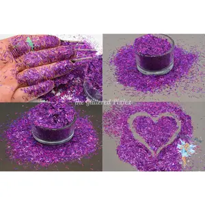 GRAPE NERDZ .2x3mm slice shape glitter- Pixie Shapes-