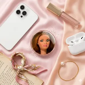 Disgusted Reaction Doll Magnetic Phone Grip, Funny Meme MagSafe Phone Holder, Cute Phone Accessory