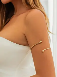 Punk Alloy Upper Arm Bracelet Bracelet Jewelry Women's Geometric Open Upper Arm Cuff Armband Armband Bracelet Jewellery Women Elegant Minimalist Bangle