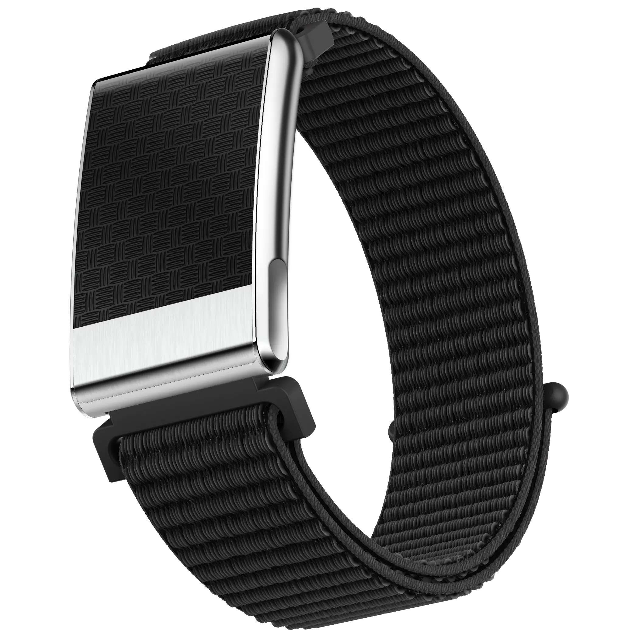 Digital Fitness Tracker Screenless Smart Bracelet - Black Woven Strap, 24H Wellness Monitoring, 120+ Sport Modes, 180mAh Battery, IP68 Waterproof, Wireless Bluetooth, Android-Compatible Universal Wearable Fitness Tracker (Smart Sports Devices)