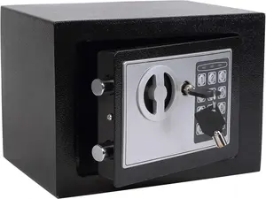 Electronic Deluxe Digital Security Safe Box Key Keypad Lock Home Office Hotel Business Jewelry Gun Cash Use Storage money BLACK Compact & Space-Saving Design
