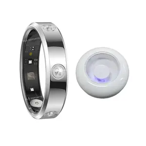 Fashion Smart Ring Men Women, Heart Rate Blood Oxygen, Sleep Monitor, 5ATM Waterproof,Multi-sport Mode Smartring For Android iOS