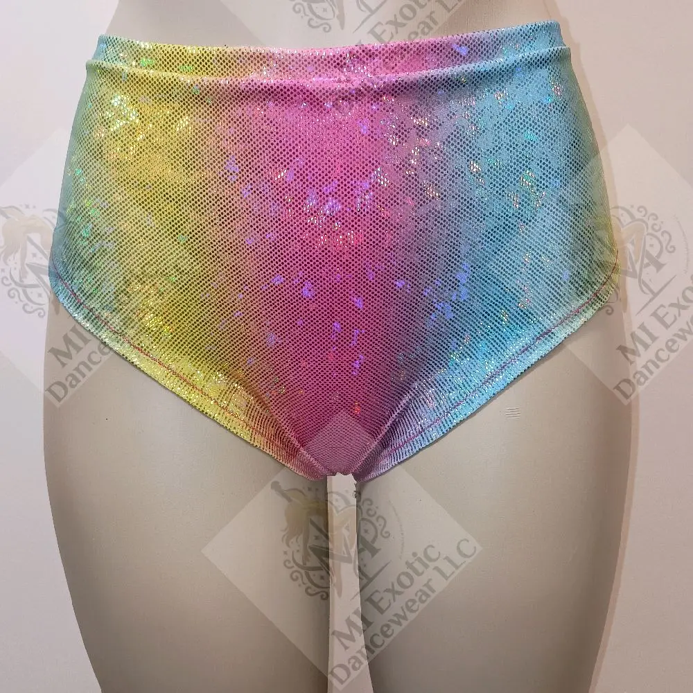 High Waisted Shorts, Patterned (Exotic Dancewear)