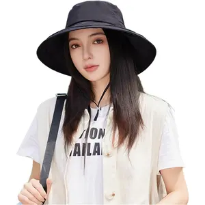 Womens Sun Hat with Ponytail Hole Beach Summer Hat Wide Brim Packable Gardening Hats