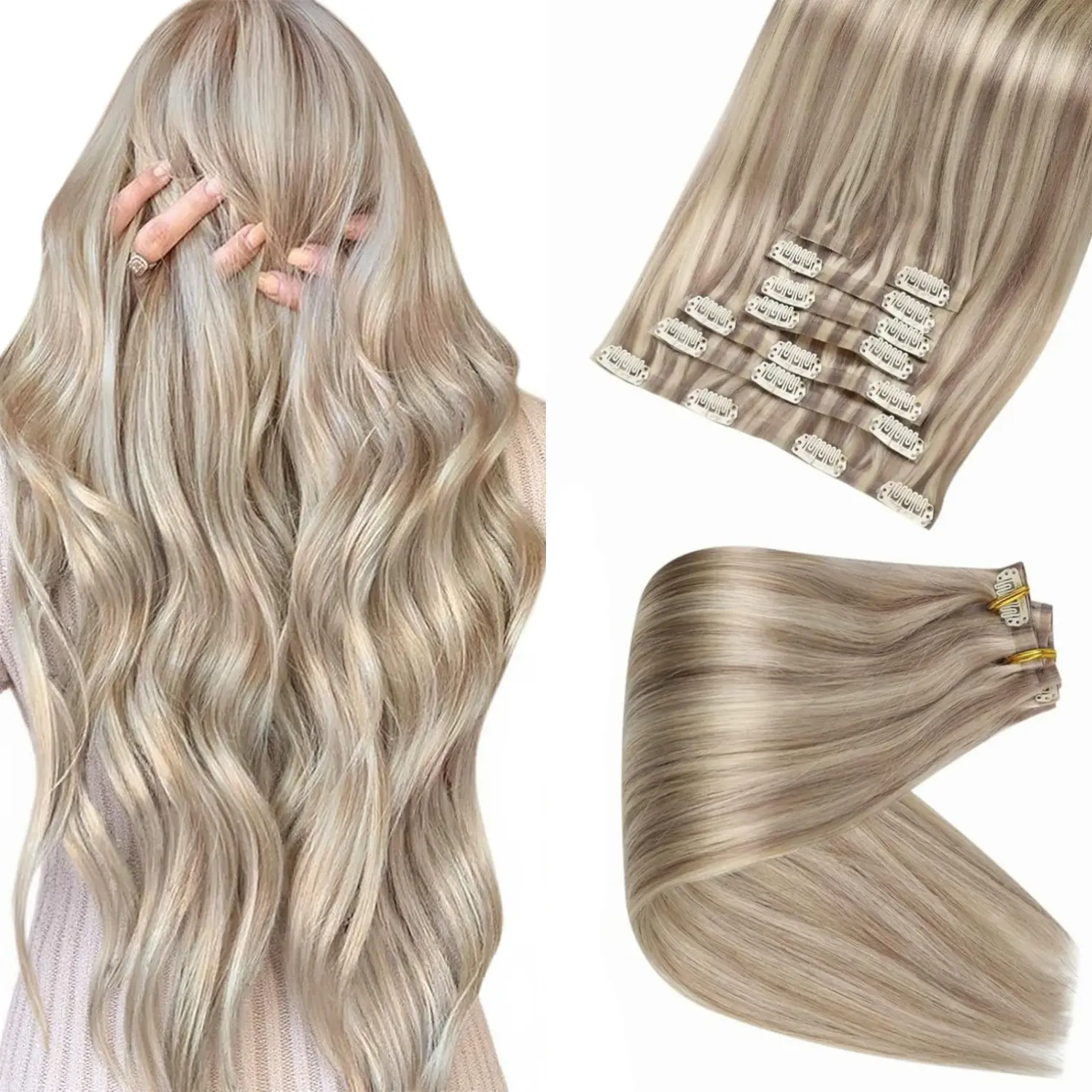 #P18-613 -Ash Blonde Highlight Bleach Blonde