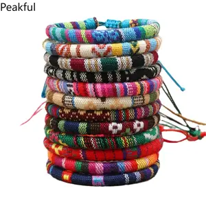 12Pcs Bohemian Surfer Beach Bracelet Set Men & Women Braided Boho Summer Bracelets Handmade Festival Jewelry Accessories