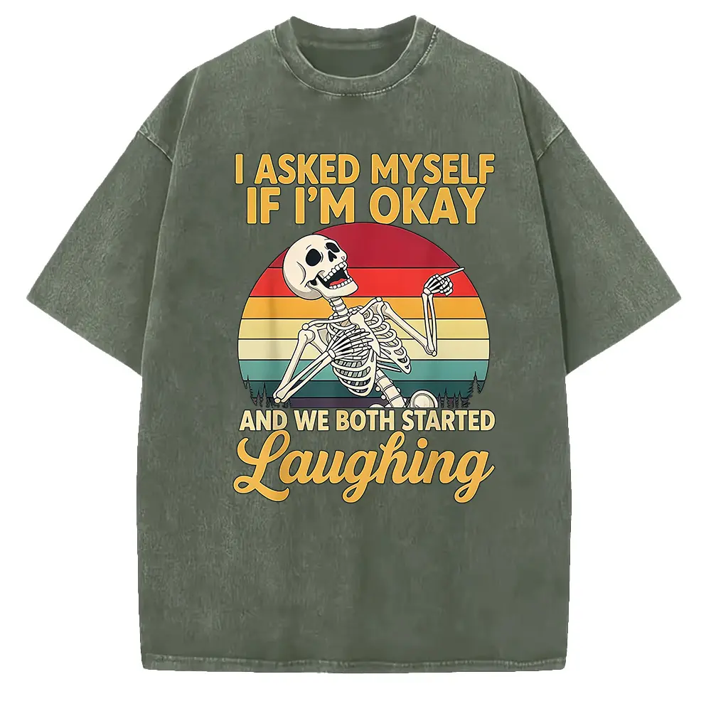 Washed T-shirt-Green